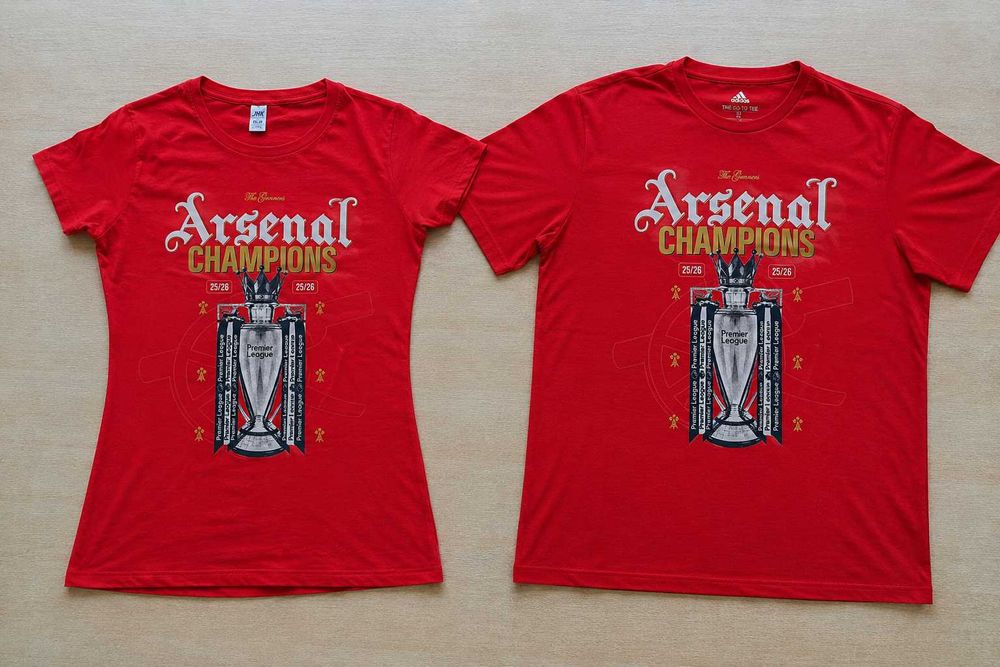 Фен тениски на Арсенал Шампион 2026!ARSENAL CHAMPIONS 25/26!