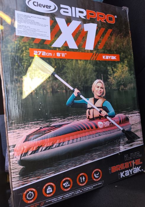 Kayak Clever AirPro X1, varianta mare – 272 cm