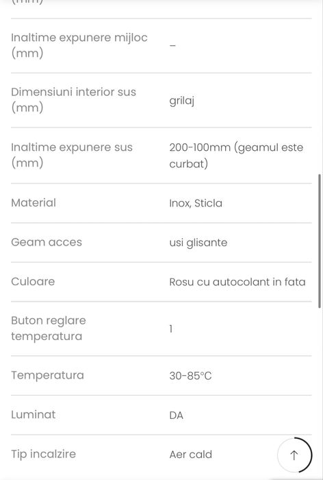 Vitrina calda electrica 3 niveluri