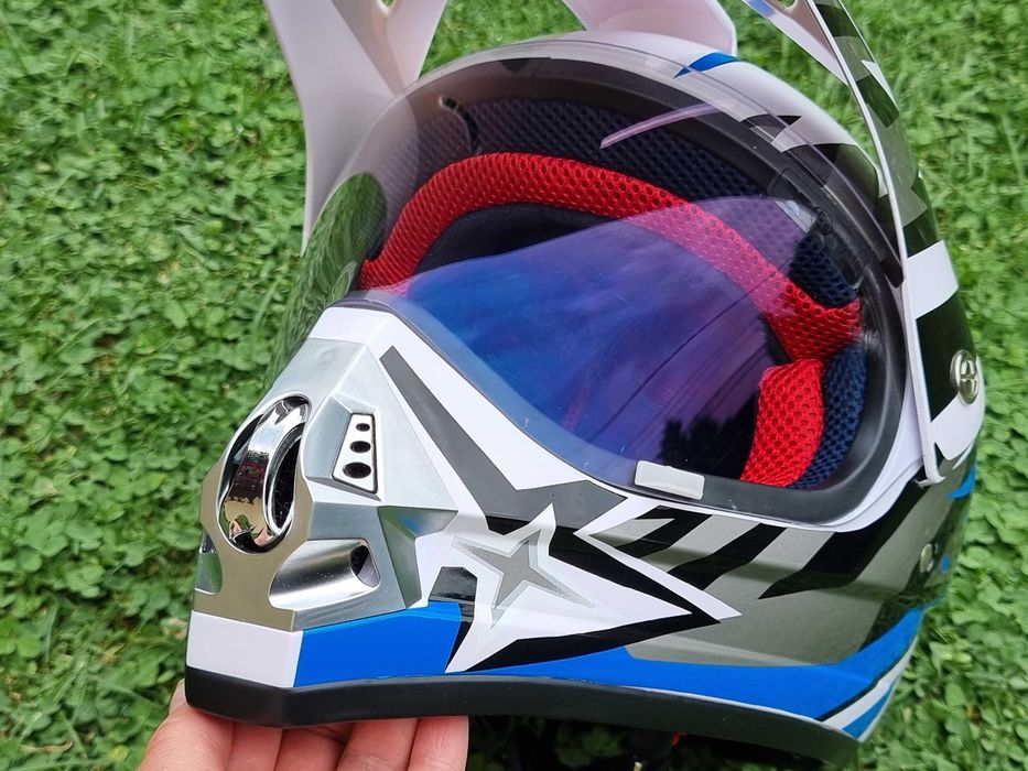 Casca Moto, ATV, enduro, trotineta, cu viziera, marimea M