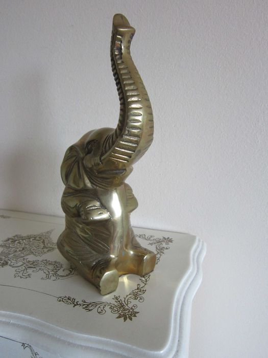 rar suport pt inelei Elefant bronz masiv made Germany 1960