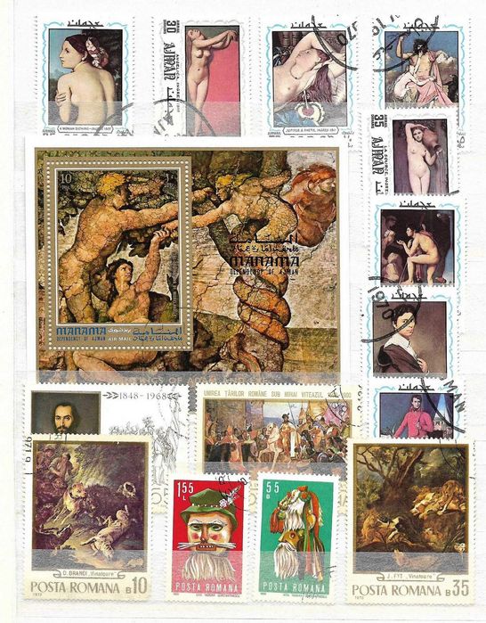 Clasor cu timbre format A5 cuprinzand 4 file (8 pagini)