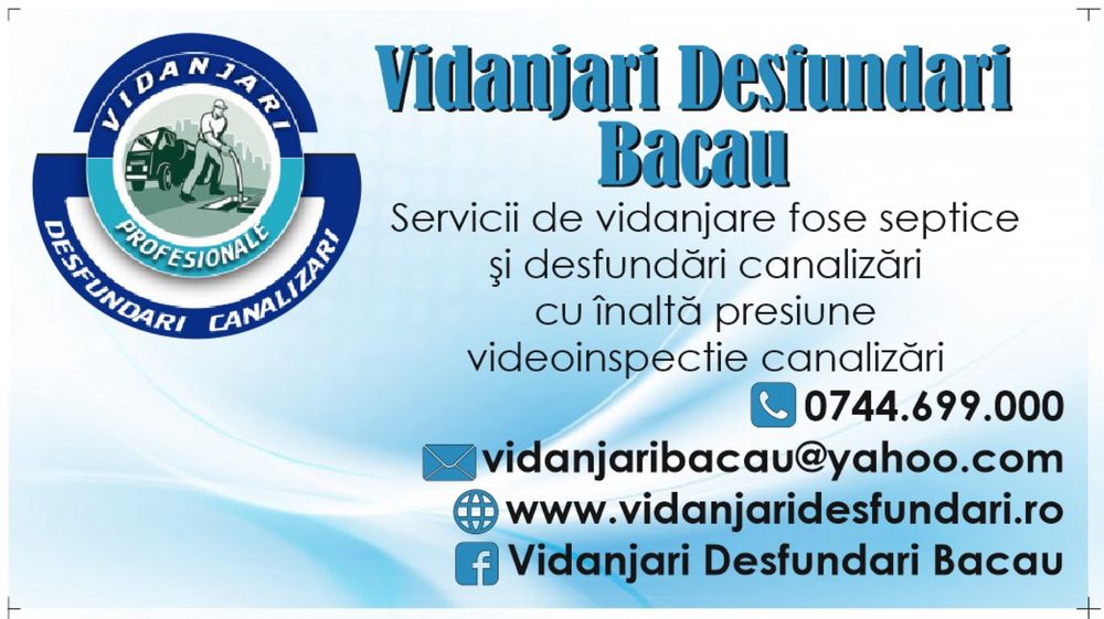 Servicii de Vidanjare Bacau