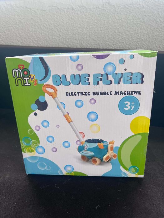 Играчка за сапунени балони Moni Toys - Самолет, Blue Flyer