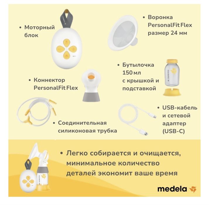 Молокоотсос электрический medela