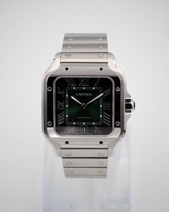 Cartier Santos - Large, Green dial - НОВ