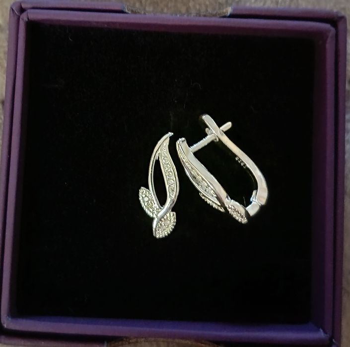 Дамски сребърни обици
