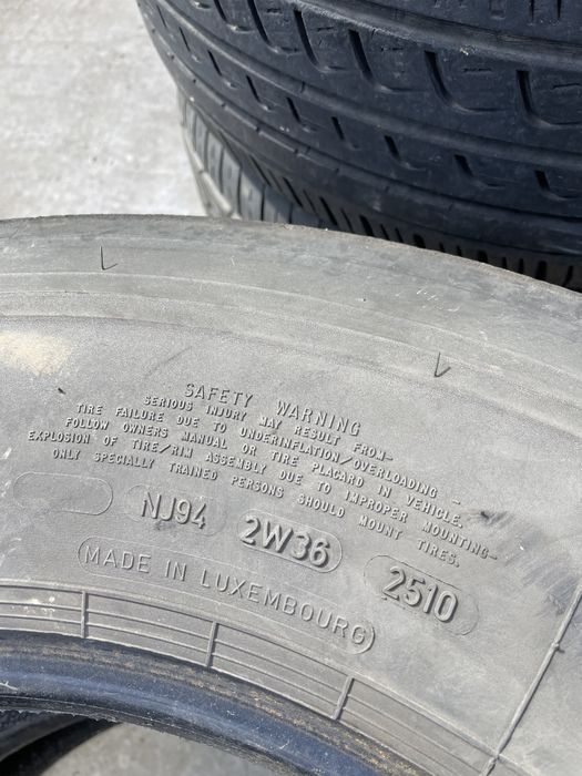 265/70/19.5 DUNLOP 2бр. 7-8мм