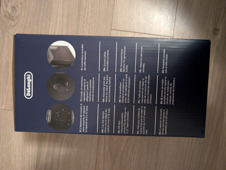 Râșniță de cafea De’Longhi KG79 – electrică, reglaj granulație, 110W