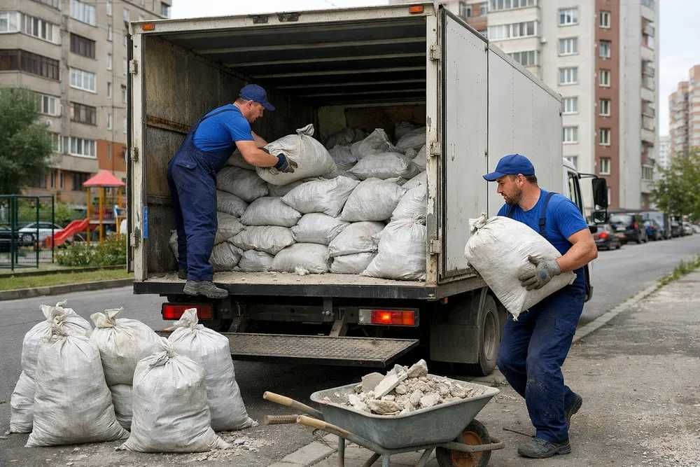 вывоз мусора Газель + Грузчики.