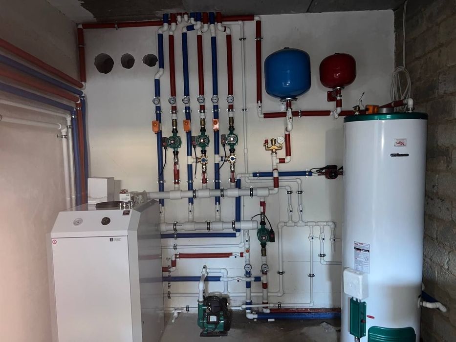 Установка котлов и сантехника