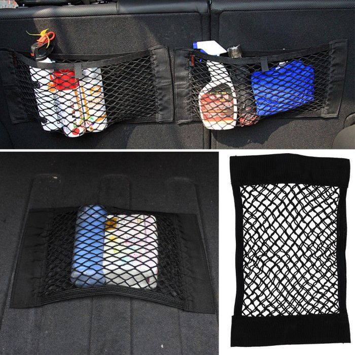 Еластична мрежа органайзер за багажник кола автомобил каравана