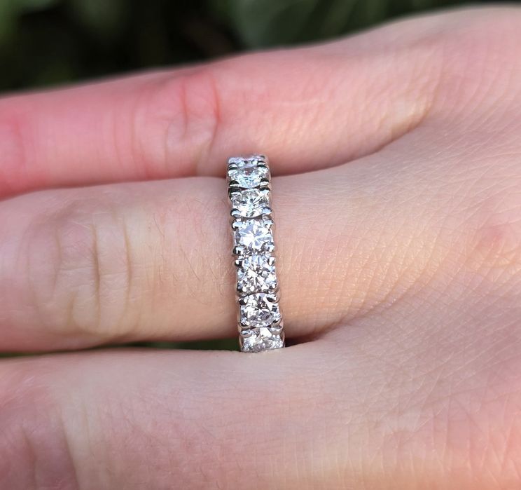 Inel din platină masivă cu diamante naturale 3,03 Ct.