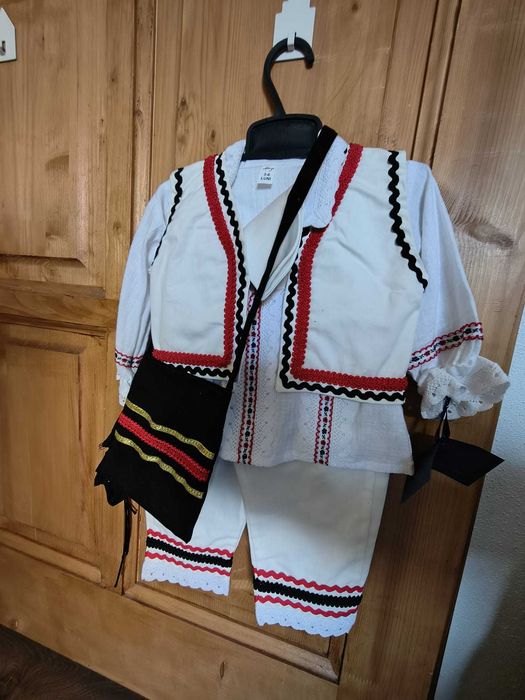 Costum popular băieți 3-6 luni bebeluș