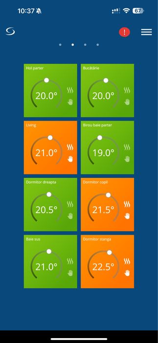 Automatizare incalzire in pardoseala pe zone