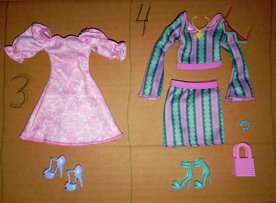 Дрехи, обувки, аксесоари за кукла Barbie. Mattel.