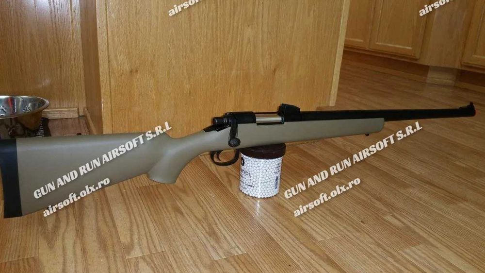 PUSCA MODIFICATA *FARA PERMIS!!* Cu Luneta (Airsoft) + Munitie Arc Co2