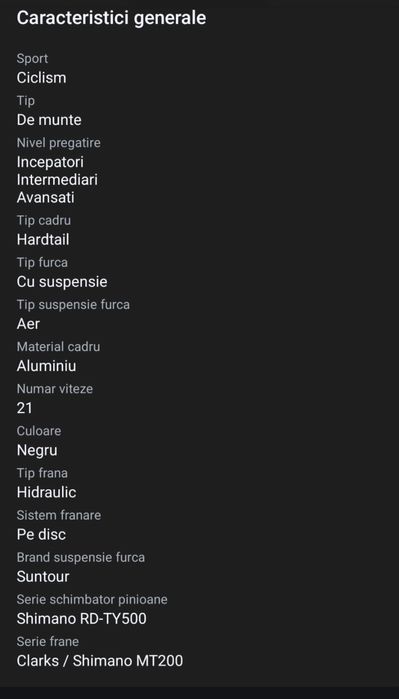 Bicicleta MTB Cross GRX 7 si dispozitiv antifurt