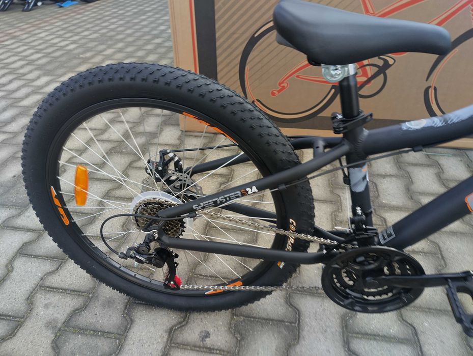 CROSS Алуминиев велосипед 24" SPEEDSTER boy 2db черен/сив