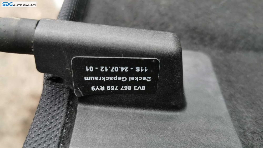 Polita Tavita Capac Portbagaj Audi A3 8V 2013 - 2017 Cod 8V3867769 [G0044]