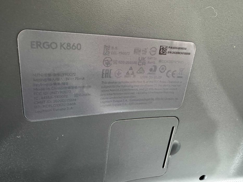 Kлавиатура Logitech ERGO K860