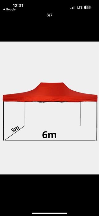 Zontik Naves 3x3, 3x4,5, 3x6, 3х2, 2х2