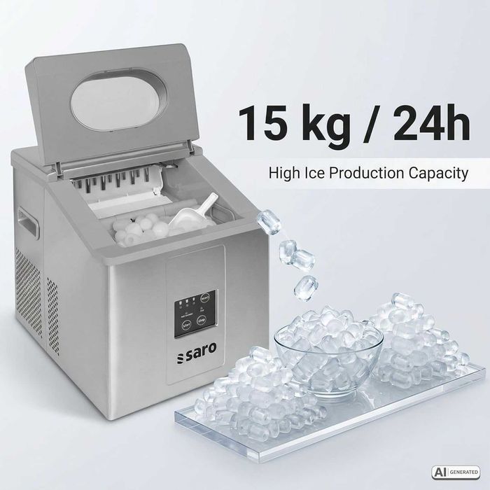 Ледогенератор Saro 15kg/24h, НОВО