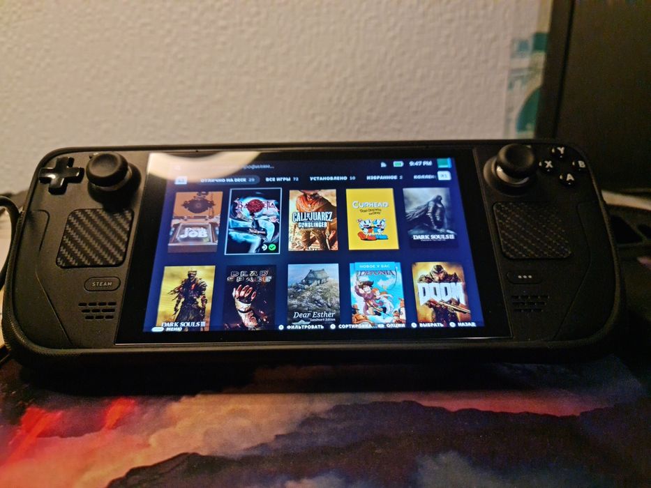 Steam Deck 64GB (LCD) + док-станция + аксессуары