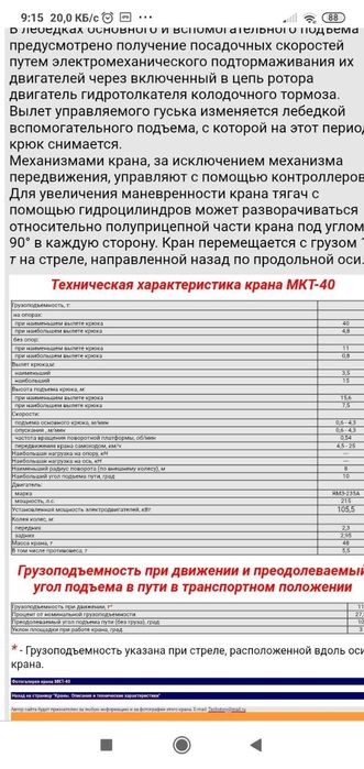 Кран МКТ-40 1982