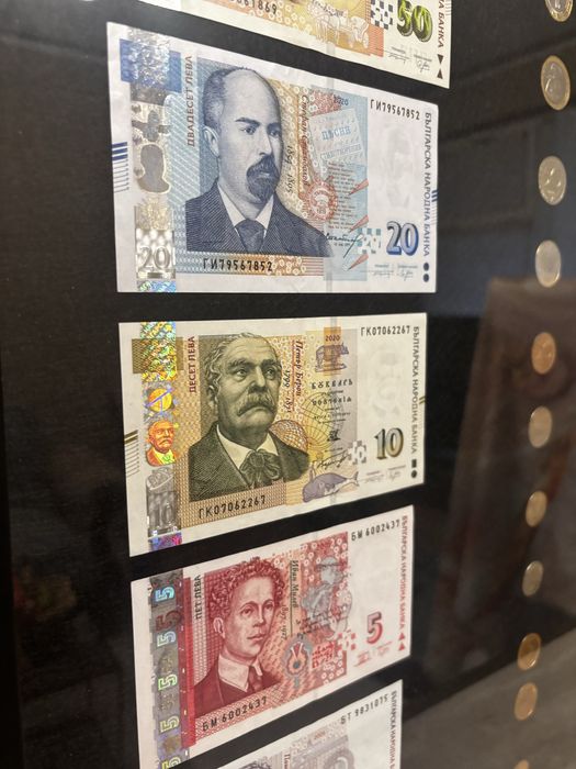 Табло с левове и монети