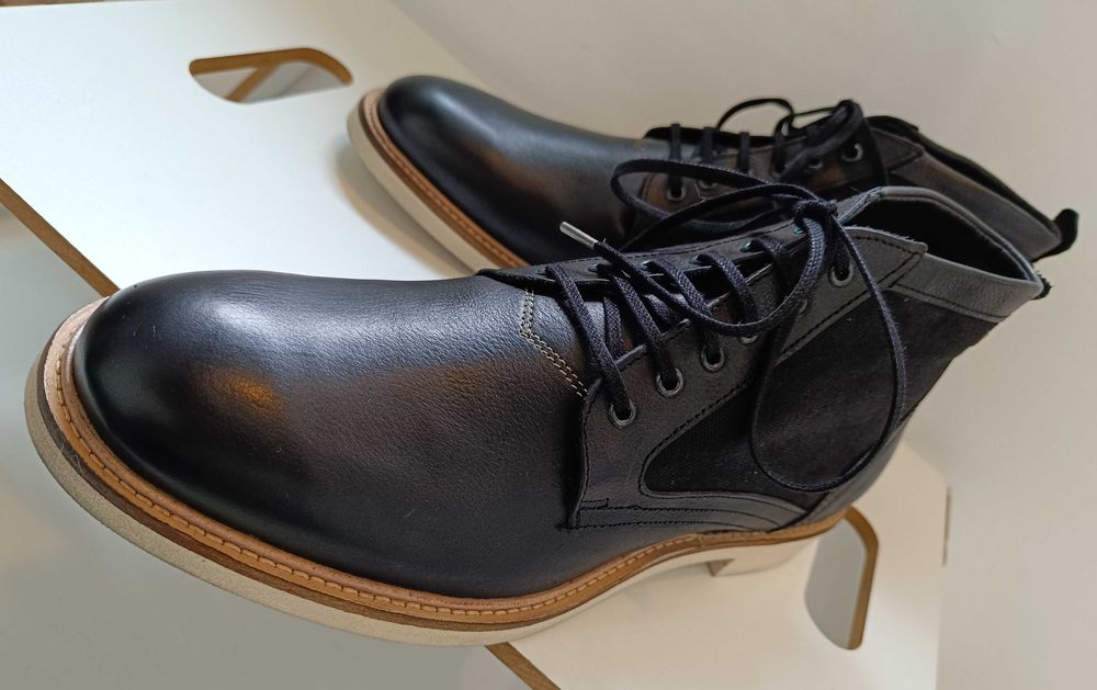 Ghete lace up 41 casual Sneaky Steve NOI piele naturala moale