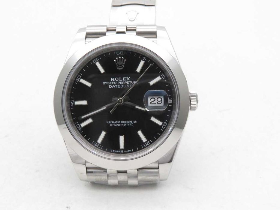 Rolex Datejust 41mm Smooth Bezel Black Dial Jubilee – реални снимки – София