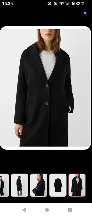 Тонкое пальто без подклада BERSHKA