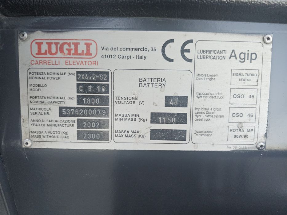 Stivuitor, electrostivuitor 1.8t