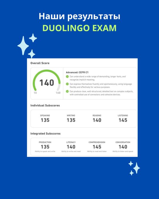 Сдаем за вас Тапсырамыз Duolingo TOEFL