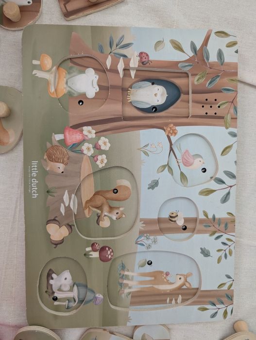 Puzzle lemn cu sunete Little dutch