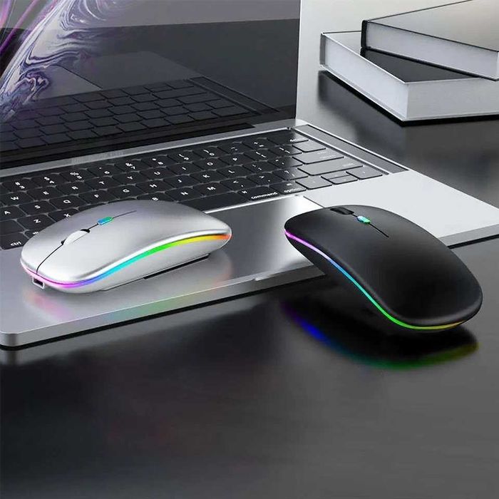 Безжична мишка, Bluetooth 5.0 и 2.4G двоен режим,1600 dpi,Акумулаторна