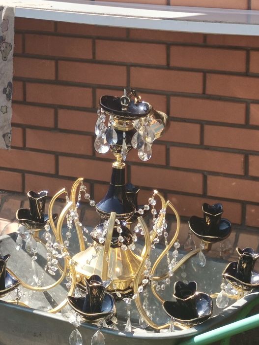 Чешская хрустальная люстра