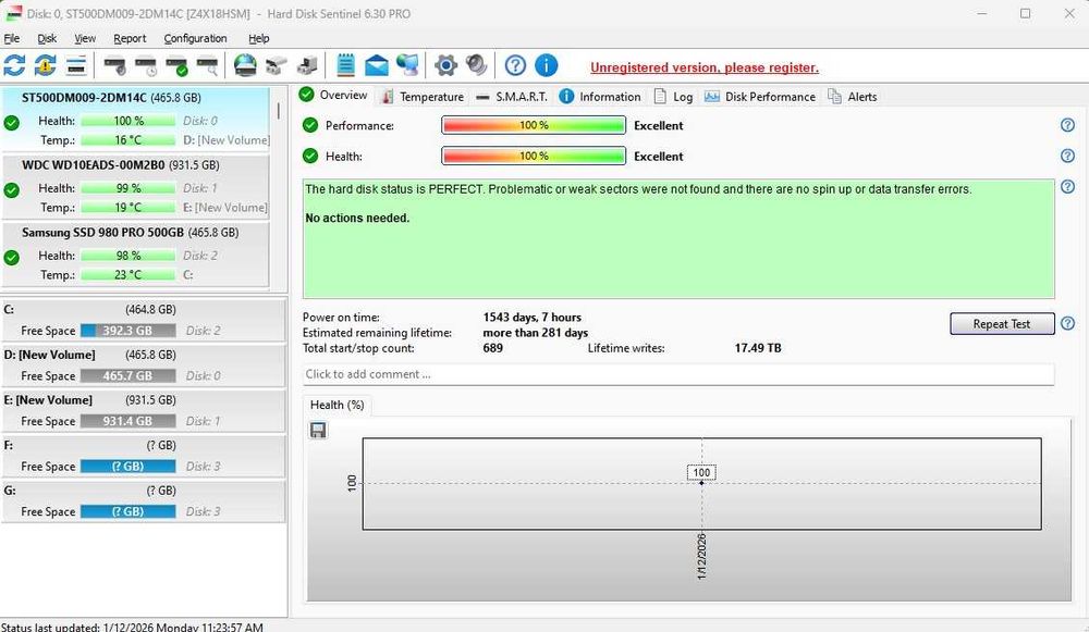 HDD Seagate BarraCuda 500 GB, 32 MB cache, SATA III Desktop.
