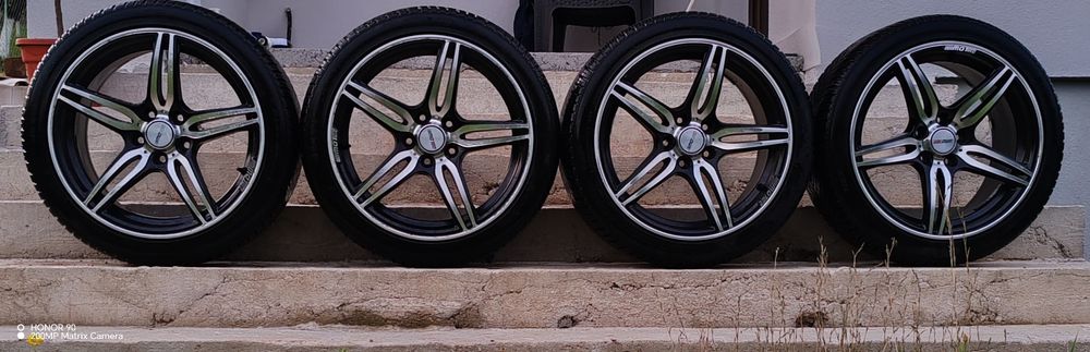 Set Complet Jante Motec R18 Bicolore cu Anvelope All Season Nexen