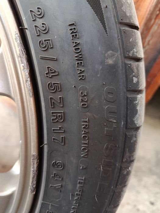 Sparco Drift  17  ET 48 - 8J  с нови гуми!!!