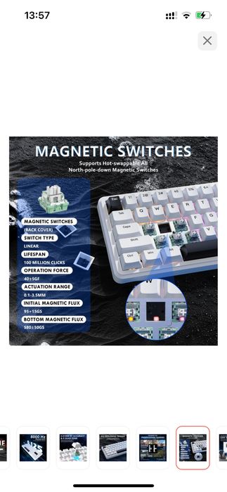 Клавиатура Attack Shark X65 HE черный