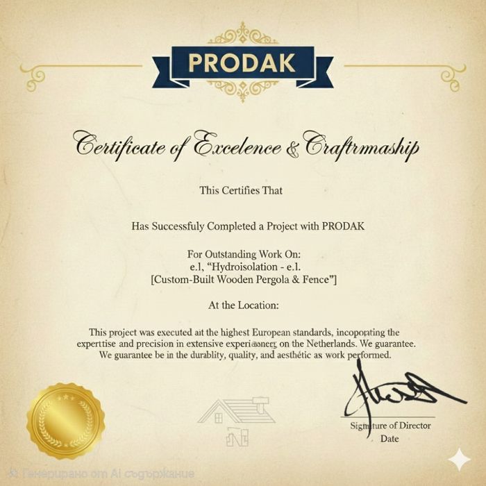 Prodak: Покриви, навеси и беседки с безкомпромисно качество.