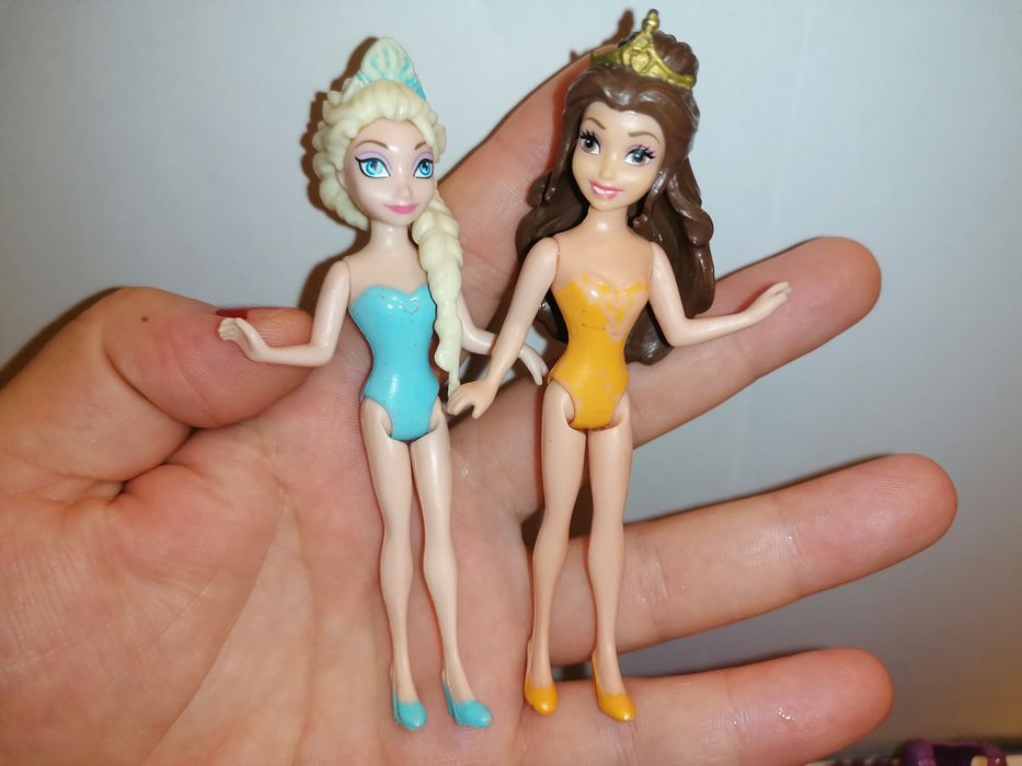 Figurine printese clips /Rapunzel, Ariel, Elsa, Tiana