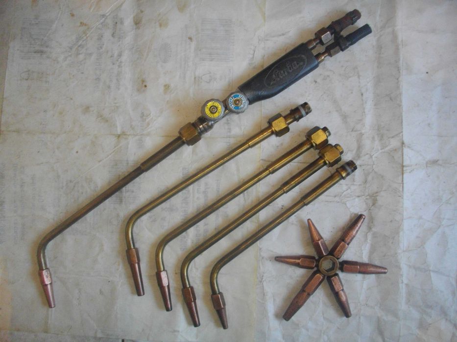 Ацетиленова оксиженна горелка рамена Редуцир вентил кислород ацетилен