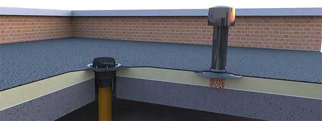 Аэратор кровельный ПРЕМИУМ пластиковый | плоская кровля | Дефлектор