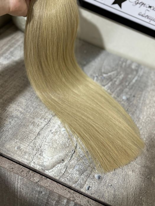Волосы для наращивания премиум блонд