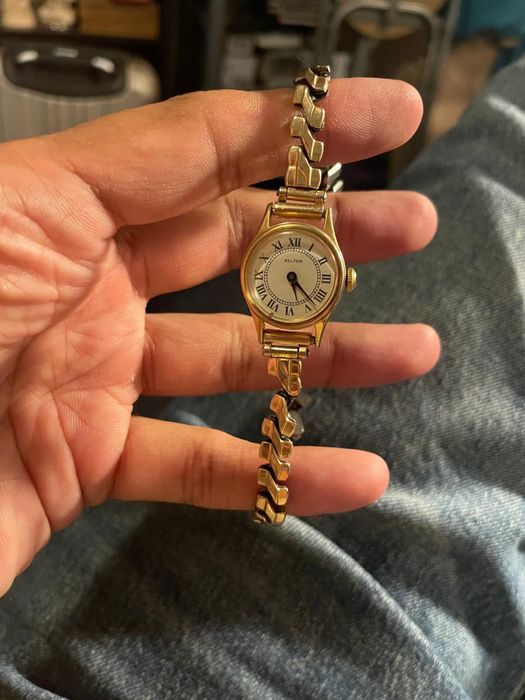 Ceas KELTON automatic de dama 26mm placat cu aur Made in France