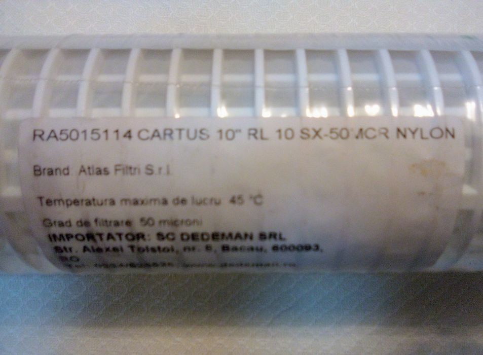 Cartus filtrare apa ATLAS Filtri RL 10 SX 50 mcr