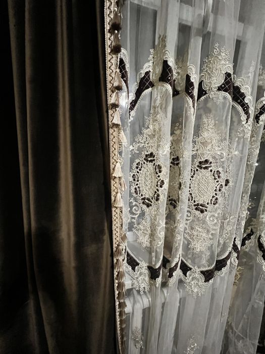 Продам комплект шторы с тюлью